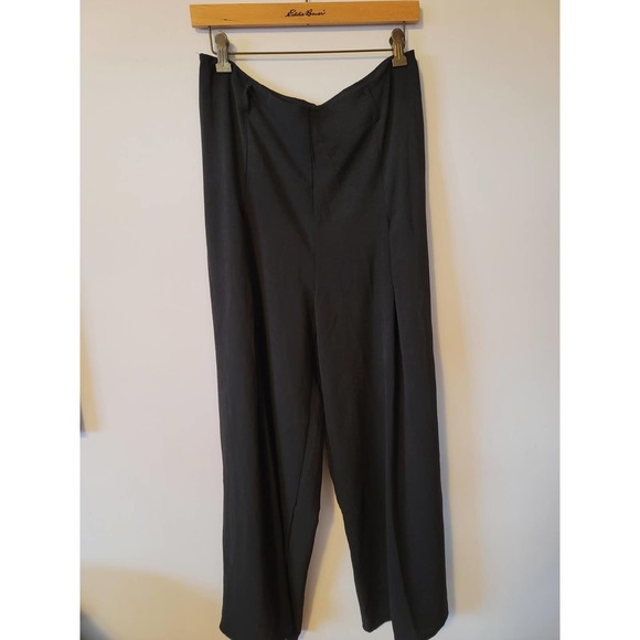 no brand Pants - New 100% Polyester Black High Rise wide leg Women's Trousers XL